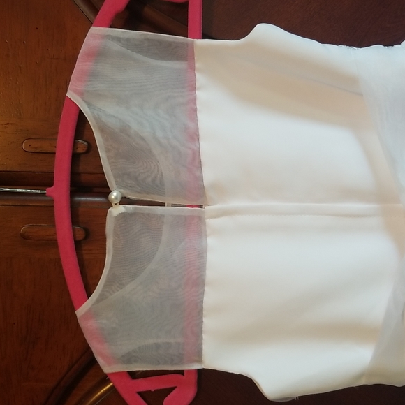 Girl's white formal dress - Picture 6 of 6